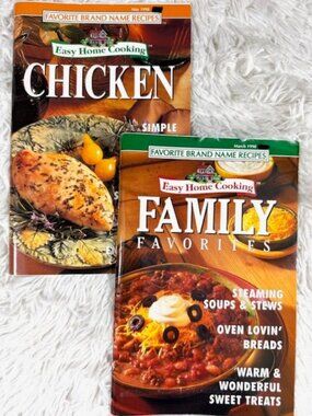 Vintage Easy Home Cooking Chicken + Family Favorites Favorite Brand Name Recipes